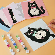 Charger l'image dans la galerie, Mini Série Peinture par Numéros 20x20cm (6 pièces) - Chats tic-tac