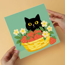 Charger l'image dans la galerie, Mini Série Peinture par Numéros 20x20cm (6 pièces) - Chat et fruits colorés