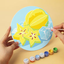 Charger l'image dans la galerie, Mini Série Peinture par Numéros - Disques Ø20cm (6 pièces) - Fruits givrés