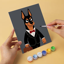 Charger l'image dans la galerie, Mini Série Peinture par Numéros 15x20cm (6 pièces) - Chiens élégants