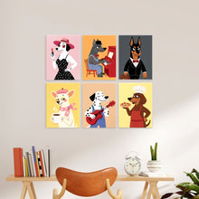 Charger l'image dans la galerie, Mini Série Peinture par Numéros 15x20cm (6 pièces) - Chiens élégants