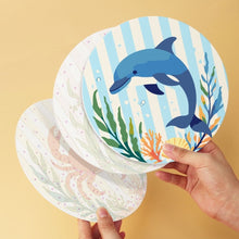 Charger l'image dans la galerie, Mini Série Peinture par Numéros - Disques Ø20cm (6 pièces) - Vie marine