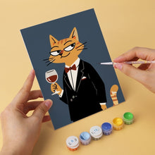 Charger l'image dans la galerie, Mini Série Peinture par Numéros 15x20cm (6 pièces) - Chats élégants