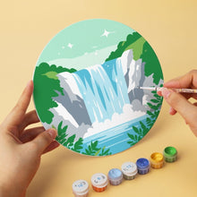 Charger l'image dans la galerie, Mini Série Peinture par Numéros - Disques Ø20cm (6 pièces) - Paysages rêveurs 2