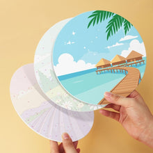 Charger l'image dans la galerie, Mini Série Peinture par Numéros - Disques Ø20cm (6 pièces) - Paysages rêveurs 2