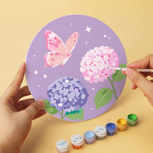 Charger l'image dans la galerie, Mini Série Peinture par Numéros - Disques Ø20cm (6 pièces) - Papillons pastel 2