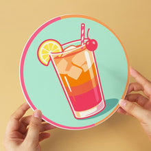 Charger l'image dans la galerie, Mini Série Peinture par Numéros - Disques Ø20cm (6 pièces) - Cocktails d'Été