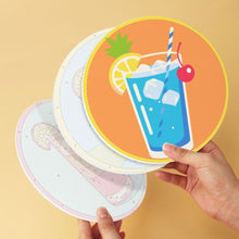 Charger l'image dans la galerie, Mini Série Peinture par Numéros - Disques Ø20cm (6 pièces) - Cocktails d'Été