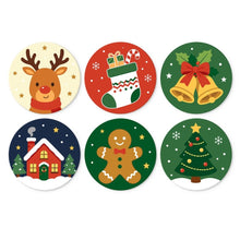 Charger l'image dans la galerie, Mini Série Peinture par Numéros - Disques Ø20cm (6 pièces) - Murmures de Noël Figured'Art