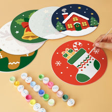 Charger l'image dans la galerie, Mini Série Peinture par Numéros - Disques Ø20cm (6 pièces) - Murmures de Noël
