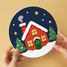 Charger l'image dans la galerie, Mini Série Peinture par Numéros - Disques Ø20cm (6 pièces) - Murmures de Noël