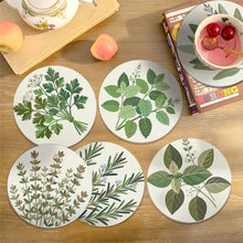 Charger l'image dans la galerie, Peinture par numéros Dessous de Verre 10cm (6 pièces) - Herbes Aromatiques