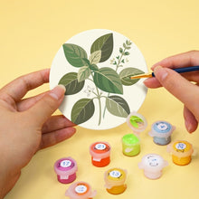 Charger l'image dans la galerie, Peinture par numéros Dessous de Verre 10cm (6 pièces) - Herbes Aromatiques