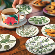 Charger l'image dans la galerie, Peinture par numéros Dessous de Verre 10cm (6 pièces) - Herbes Aromatiques