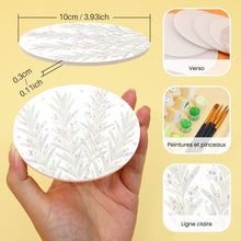 Charger l'image dans la galerie, Peinture par numéros Dessous de Verre 10cm (6 pièces) - Herbes Aromatiques