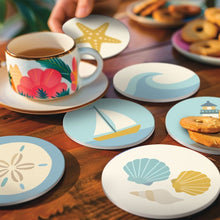 Charger l'image dans la galerie, Peinture par numéros Dessous de Verre 10cm (6 pièces) - Brise Marine