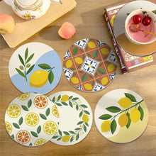 Charger l'image dans la galerie, Peinture par numéros Dessous de Verre 10cm (6 pièces) - Jardin de Citrons