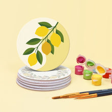 Charger l'image dans la galerie, Peinture par numéros Dessous de Verre 10cm (6 pièces) - Jardin de Citrons