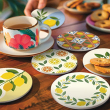 Charger l'image dans la galerie, Peinture par numéros Dessous de Verre 10cm (6 pièces) - Jardin de Citrons