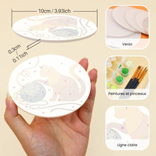 Charger l'image dans la galerie, Peinture par numéros Dessous de Verre 10cm (6 pièces) - Vie de Chat