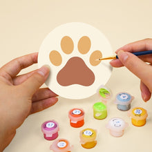 Charger l'image dans la galerie, Peinture par numéros Dessous de Verre 10cm (6 pièces) - Monde des Chiots