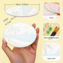 Charger l'image dans la galerie, Peinture par numéros Dessous de Verre 10cm (6 pièces) - Horizons Enchantés