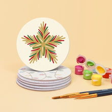 Charger l'image dans la galerie, Peinture par numéros Dessous de Verre 10cm (6 pièces) - Magie de Noël