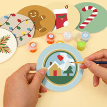 Charger l'image dans la galerie, Peinture par numéros Dessous de Verre 10cm (6 pièces) - Magie de Noël