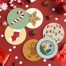 Charger l'image dans la galerie, Peinture par numéros Dessous de Verre 10cm (6 pièces) - Magie de Noël