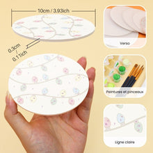 Charger l'image dans la galerie, Peinture par numéros Dessous de Verre 10cm (6 pièces) - Magie de Noël