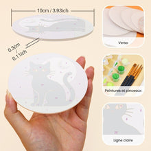 Charger l'image dans la galerie, Peinture par numéros Dessous de Verre 10cm (6 pièces) - Magie d’Halloween