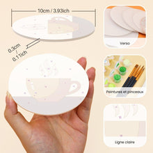 Charger l'image dans la galerie, Peinture par numéros Dessous de Verre 10cm (6 pièces) - Rituels douillets