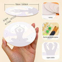Charger l'image dans la galerie, Peinture par numéros Dessous de Verre 10cm (6 pièces) - Équilibre zen