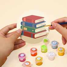 Charger l'image dans la galerie, Peinture par numéros Dessous de Verre 10cm (6 pièces) - Retraite de lecture