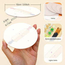 Charger l'image dans la galerie, Peinture par numéros Dessous de Verre 10cm (6 pièces) - Amateurs de desserts