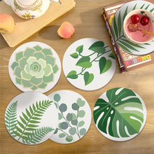 Charger l'image dans la galerie, Peinture par numéros Dessous de Verre 10cm (6 pièces) - Oasis verte