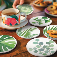 Charger l'image dans la galerie, Peinture par numéros Dessous de Verre 10cm (6 pièces) - Oasis verte