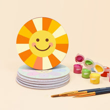 Charger l'image dans la galerie, Peinture par numéros Dessous de Verre 10cm (6 pièces) - Icônes pop joyeuses