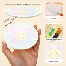 Charger l'image dans la galerie, Peinture par numéros Dessous de Verre 10cm (6 pièces) - Icônes pop joyeuses
