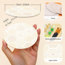 Charger l'image dans la galerie, Peinture par numéros Dessous de Verre 10cm (6 pièces) - Jardin d’abeilles