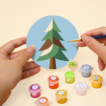 Charger l'image dans la galerie, Peinture par numéros Dessous de Verre 10cm (6 pièces) - Nuits de camping