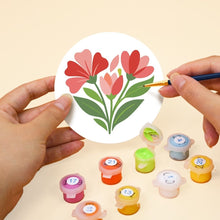 Charger l'image dans la galerie, Peinture par numéros Dessous de Verre 10cm (6 pièces) - Messages d’amour