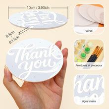 Charger l'image dans la galerie, Peinture par numéros Dessous de Verre 10cm (6 pièces) - Messages d’amour