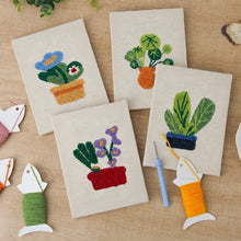 Charger l'image dans la galerie, Punch Needle Kit (4 pièces) avec cadres - Ambiance Botanique