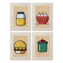 Charger l'image dans la galerie, Punch Needle Kit (4 pièces) avec cadres - Pause Snacks 1 Figured'Art