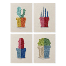 Charger l'image dans la galerie, Punch Needle Kit (4 pièces) avec cadres - Plantes Colorées Figured'Art