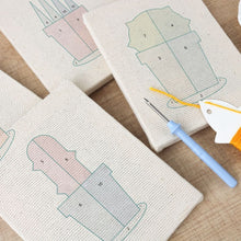 Charger l'image dans la galerie, Punch Needle Kit (4 pièces) avec cadres - Plantes Colorées