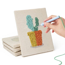 Charger l'image dans la galerie, Punch Needle Kit (4 pièces) avec cadres - Plantes Colorées