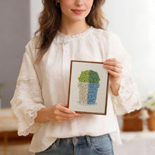 Charger l'image dans la galerie, Punch Needle Kit (4 pièces) avec cadres - Plantes Colorées