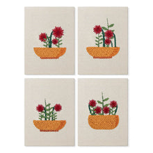 Charger l'image dans la galerie, Punch Needle Kit (4 pièces) avec cadres - Panier Floral Figured'Art